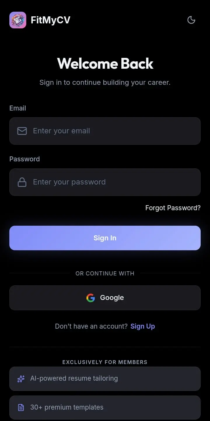 Seamless Sign Up