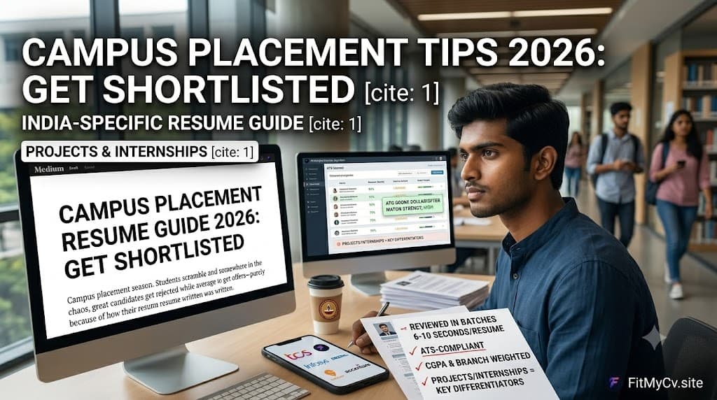 Campus Placement Resume Guide 2026: Get Shortlisted in Your Dream Company
