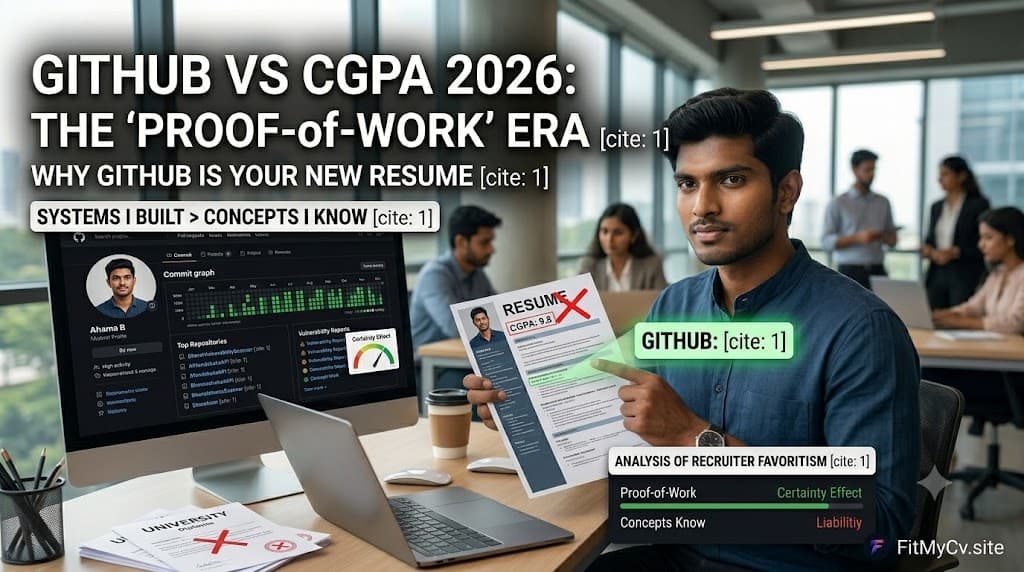 The 'Proof-of-Work' Era: Why 2026 Recruiters Care More About Your GitHub Than Your CGPA
